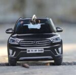 Customized Hyundai Creta Phantom Black Colorful Car Shape Gel Number Plate Keychain
