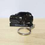Customized Mahindra XUV 3XO Stealth Black Colorful Car Shape Gel Number Plate Keychain (2)