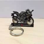 Customized Yamaha R15 V4 Dark Knight Colorful Bike Shape Gel Number Plate Keychain