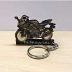 Customized Yamaha R15 V4 Dark Knight Colorful Bike Shape Gel Number Plate Keychain (2)