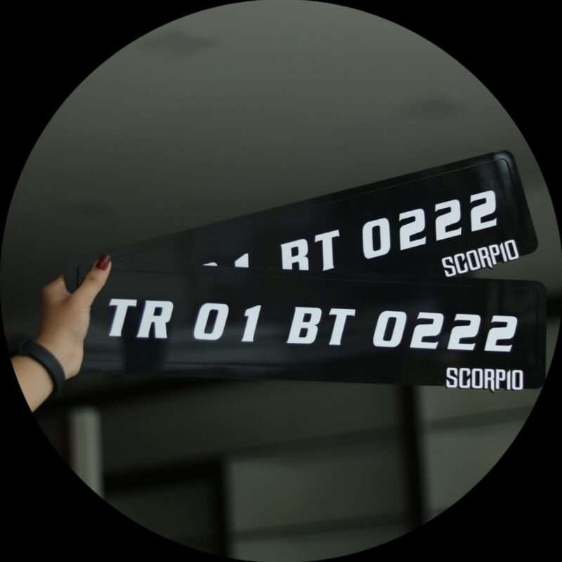 Car Gel Number Plates