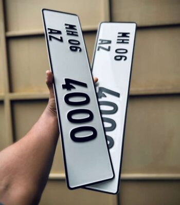 DXB Style Aluminium Number Plates For All Cars