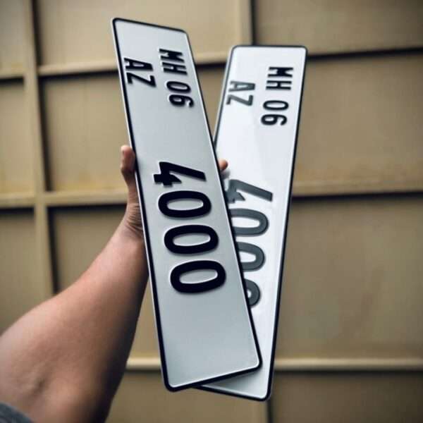 DXB Style Aluminium Number Plates For All Cars