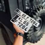 IND Traffic Aluminium Punching Number Plates For All Motorcycles Bikes (2)