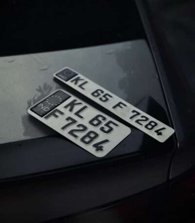 IND Traffic Aluminium Punching Number Plates For All Motorcycles Bikes