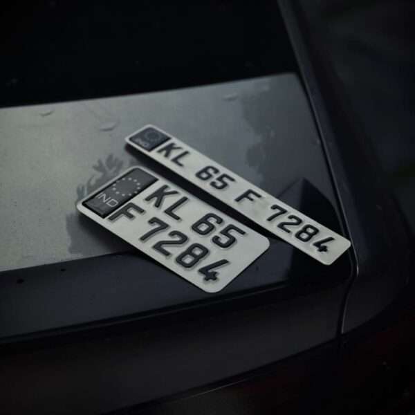 IND Traffic Aluminium Punching Number Plates For All Motorcycles Bikes