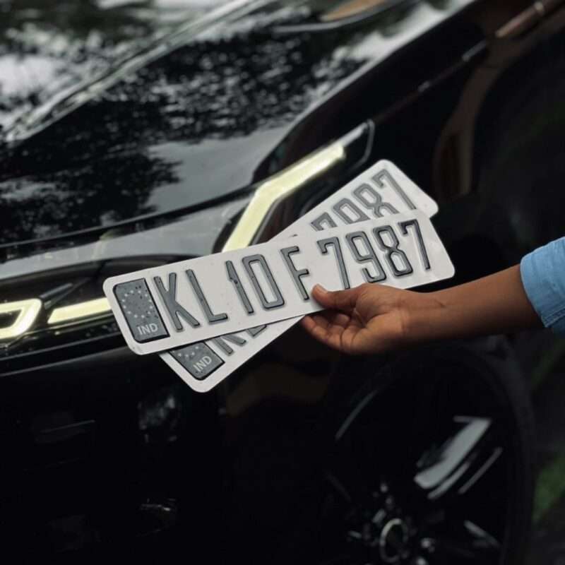 IND Traffic Premium Aluminium Number Plates For All Cars