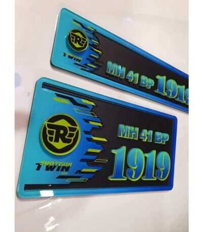 Royal Enfield Shotgun Twin 650 Special Edition Acrylic Number Plates For All Motorcycles Bikes