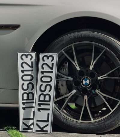 Speed X Big B Aluminium Punching Number Plates For All Car Models
