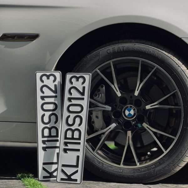 Speed X Big B Aluminium Punching Number Plates For All Car Models