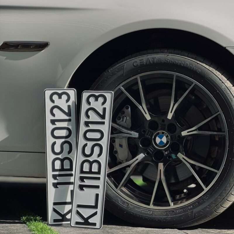 Speed X Big B Aluminium Punching Number Plates For All Car Models