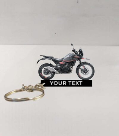 Customized Royal Enfield Himalayan 450 Salte Himalayan Salt Colorful Bike Shape Gel Number Plate Keychain