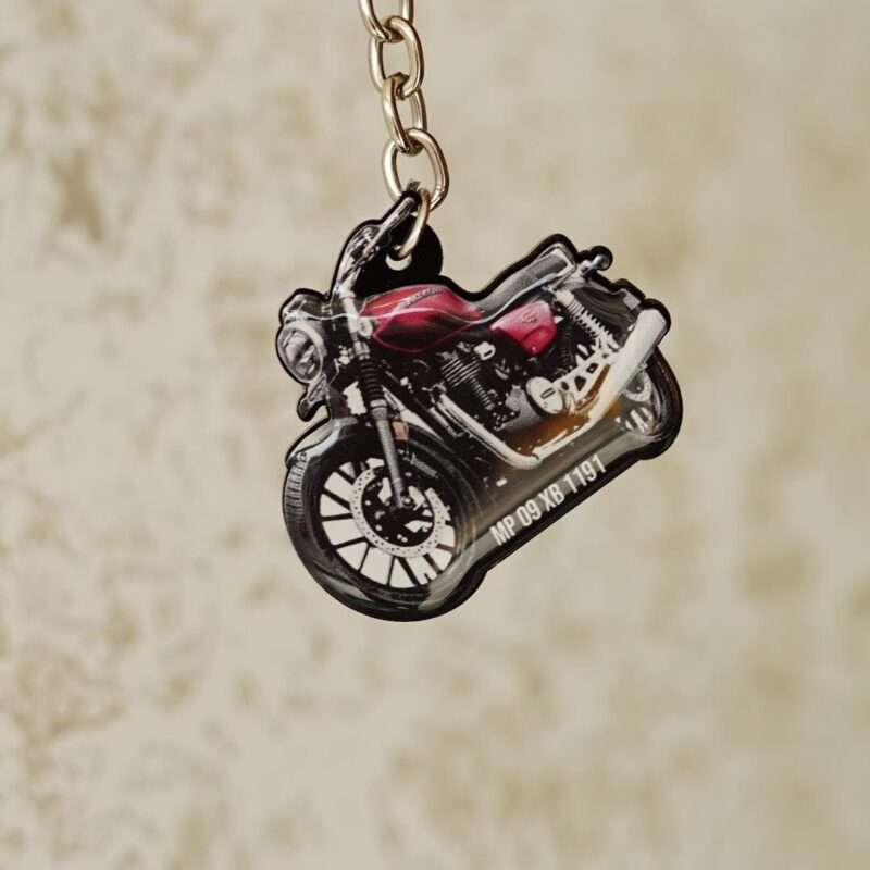 Honda Hness CB350 Precious Red Metallic Keychain