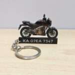 Bajaj Dominar 400 Twilight Plum Keychain