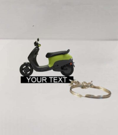 Customized Ola S1 X Funk Colorful Scooter Shape Gel Number Plate Keychain