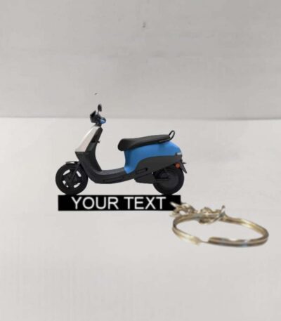 Customized Ola S1 X Stellar Colorful Scooter Shape Gel Number Plate Keychain