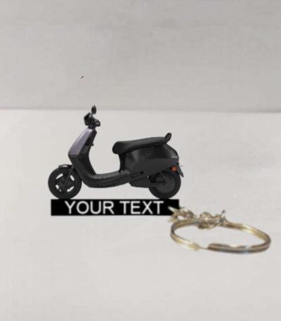 Customized Ola S1 X Vogue Colorful Scooter Shape Gel Number Plate Keychain