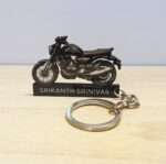 Customized TVS Ronin Lightning Black Colorful Bike Shape Gel Number Plate Keychain