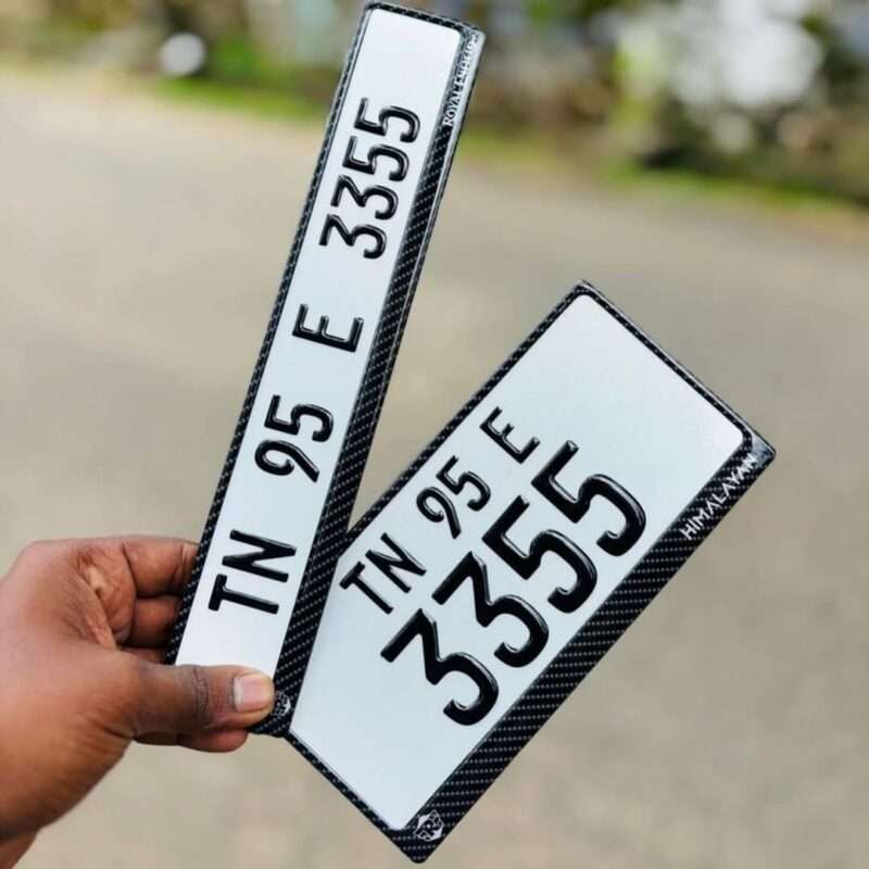 Royal Enfield Himalayan 411 450 Bike Gel Number Plates