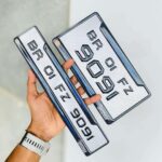 Royal Enfield Super Meteor 650 Bike Gel Number Plates