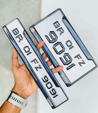 Royal Enfield Super Meteor 650 Bike Gel Number Plates