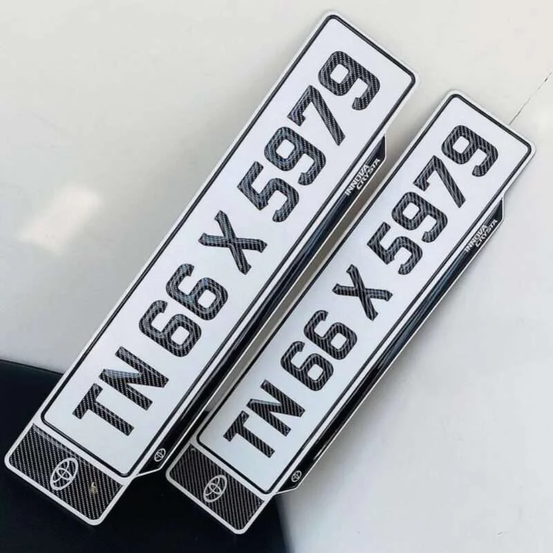 Toyota Innova Crysta Gel Number Plates