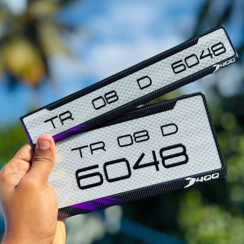 Bajaj Dominar 400 Bike Gel Number Plates
