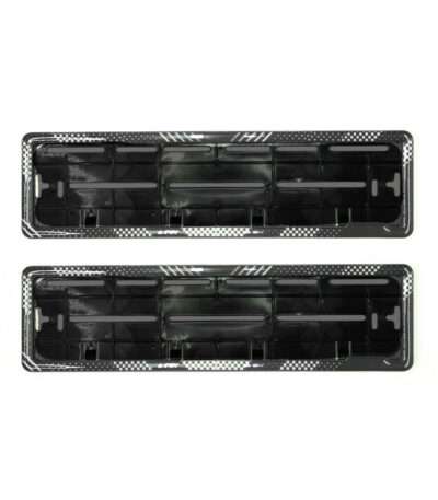 Black And White HSRP Gel Frame For Car Number Plates