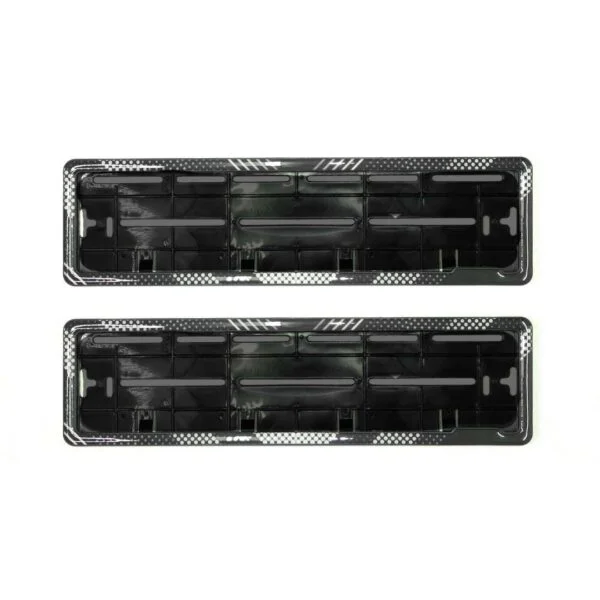 Black And White HSRP Gel Frame For Car Number Plates