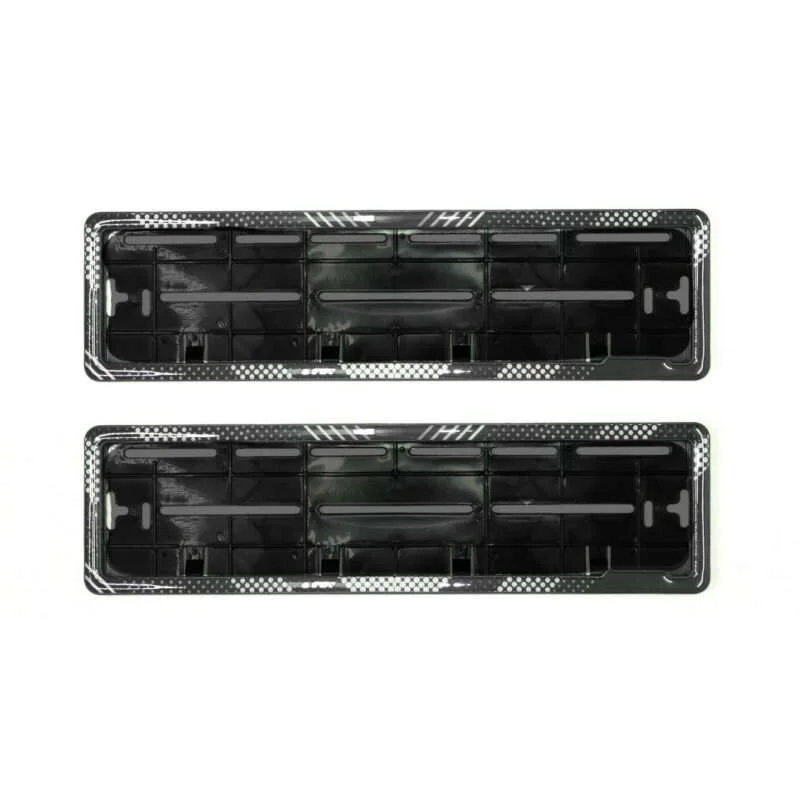 Black And White HSRP Gel Frame For Car Number Plates