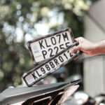 Black And White HSRP Gel Frames For Bike Number Plates