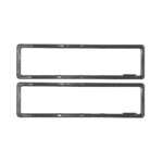 Carbon Diagonal HSRP Gel Frame For Car Number Plates (2)