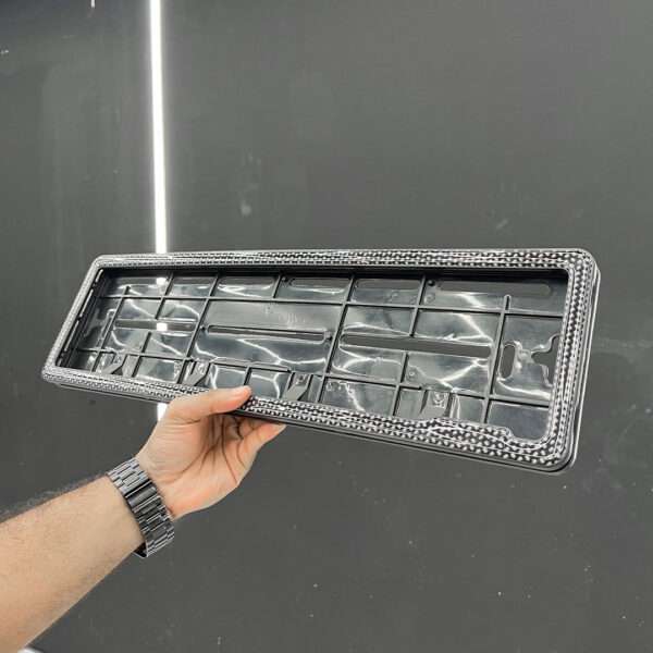 Carbon Diagonal HSRP Gel Frame For Car Number Plates