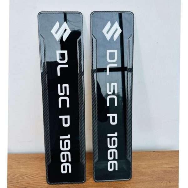Customized Black Maruti Suzuki Car Gel Number Plates