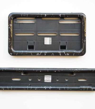 Forged Marble Gel Frame For Bike Number Plates