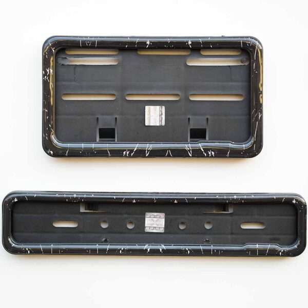 Forged Marble Gel Frame For Bike Number Plates