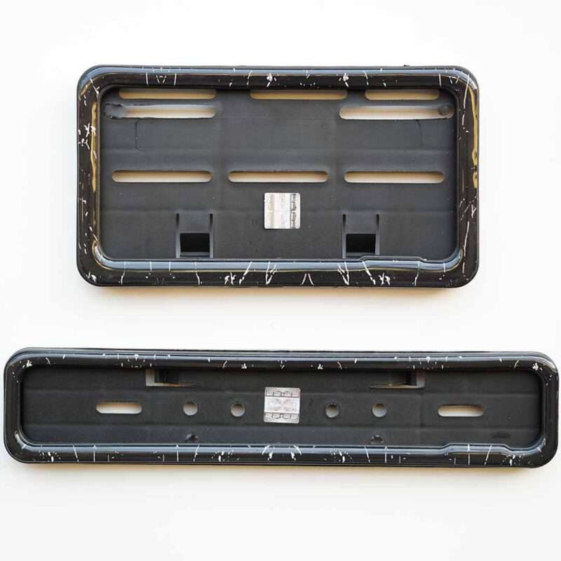 Forged Marble Gel Frame For Bike Number Plates