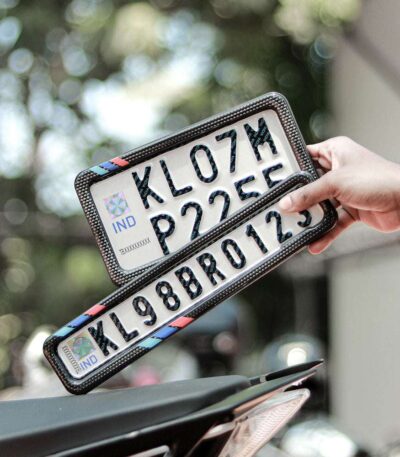 HSRP Bike Number Plate Gel Frame BMW Honey