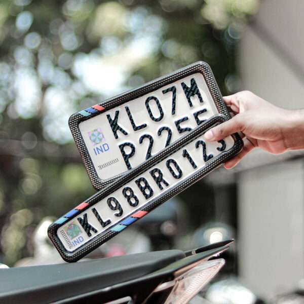 HSRP Bike Number Plate Gel Frame BMW Honey