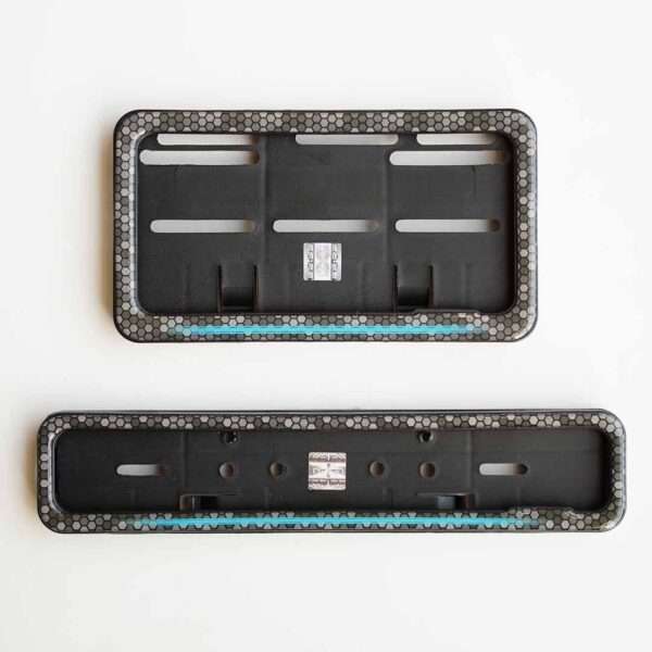 Ocean Blue Gel Frame For Bike Number Plates