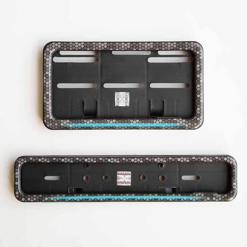 Ocean Blue Gel Frame For Bike Number Plates