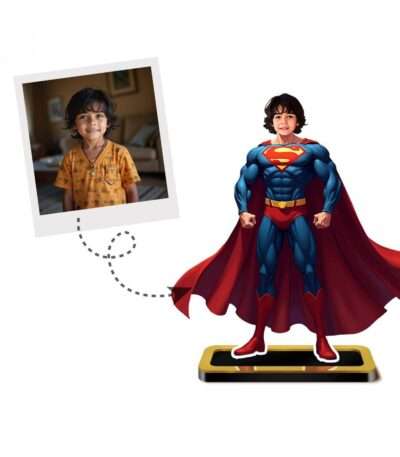 Personalized Mini Me Superman Caricature