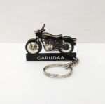 Premium Customized Royal Enfield Classic Reborn 350 Halcyon Green Colorful Bike Shape Gel Number Plate Keychain