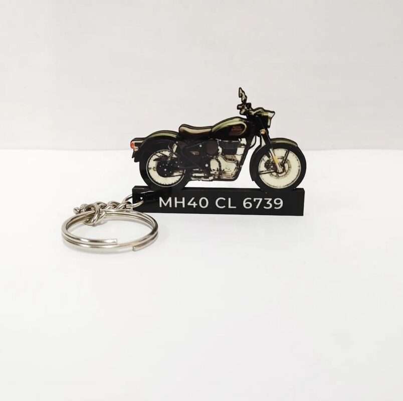Royal Enfield Classic Reborn 350 Halcyon Green Keychain