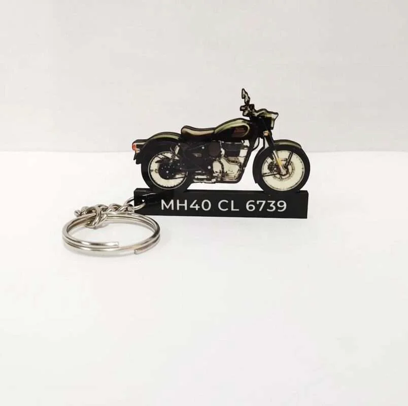 Royal Enfield Classic Reborn 350 Halcyon Green Keychain