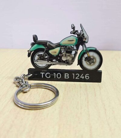 Royal Enfield Meteor 350 Aurora Green Keychain