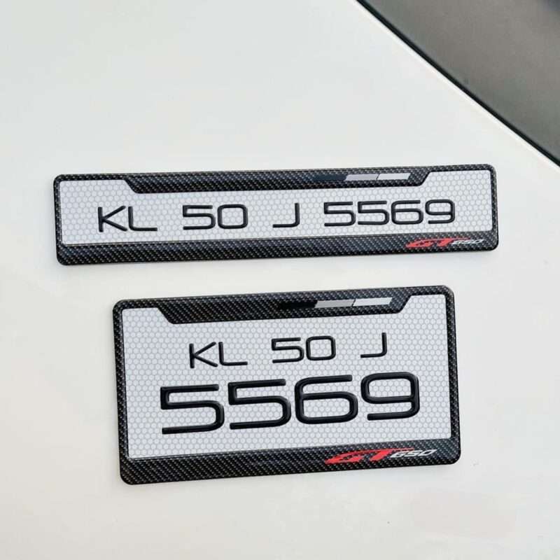 Custom Gel Number Plates For Royal Enfield Continental GT 650