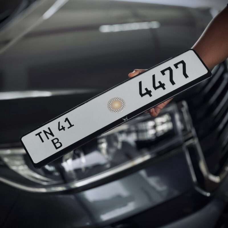 Dubai Style Gel Number Plates