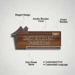 Personalized Acrylic House Name Board (2)