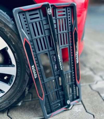 Rock Style Toyota Hyryder Gel Number Plate Frames